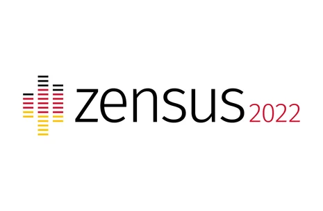 Dieses Vorschaubild zeigt das offizielle Logo des Zensus 2022.